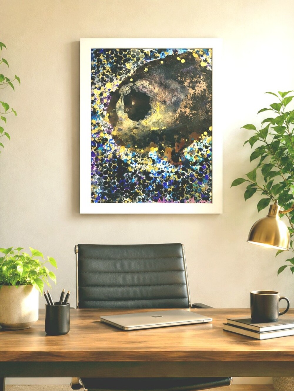 HANDCRAFTED Abstract Painting HANDPAINTED Artwork HANDMADE Wall Art Decor